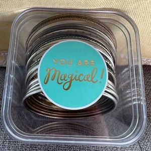 Bracelets- Set of bangles, gold & silver